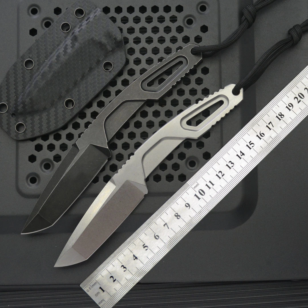 

Multi-Function EDC Fixed Blade Knife Forged from 8Cr Alloy Steel in One Piece Ideal for Outdoor Camping and Survival