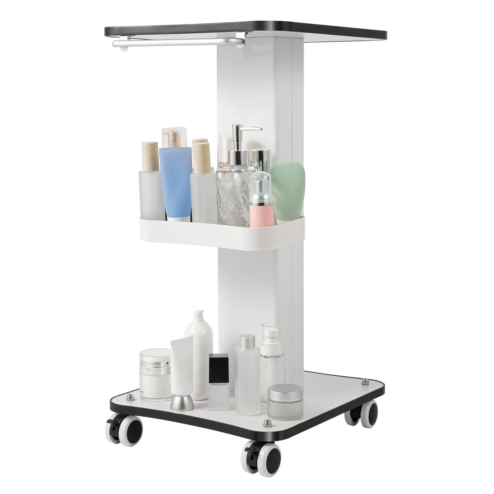 Beauty Trolley Cart with Wheel SPA Salon Storage Equipment Storage Organizer Cart