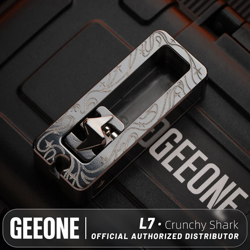 EDC シャーク ラビット スライダー L7 EDC クランチーシャーク フィジェットスライダー スケルトン