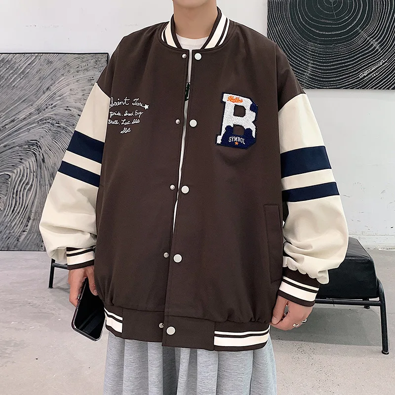 

Trendy Brand Baseball Uniform Men's Spring, Autumn and Winter 2022 New Ins Large Size Loose Men's Casual Jacket Trendy Coat