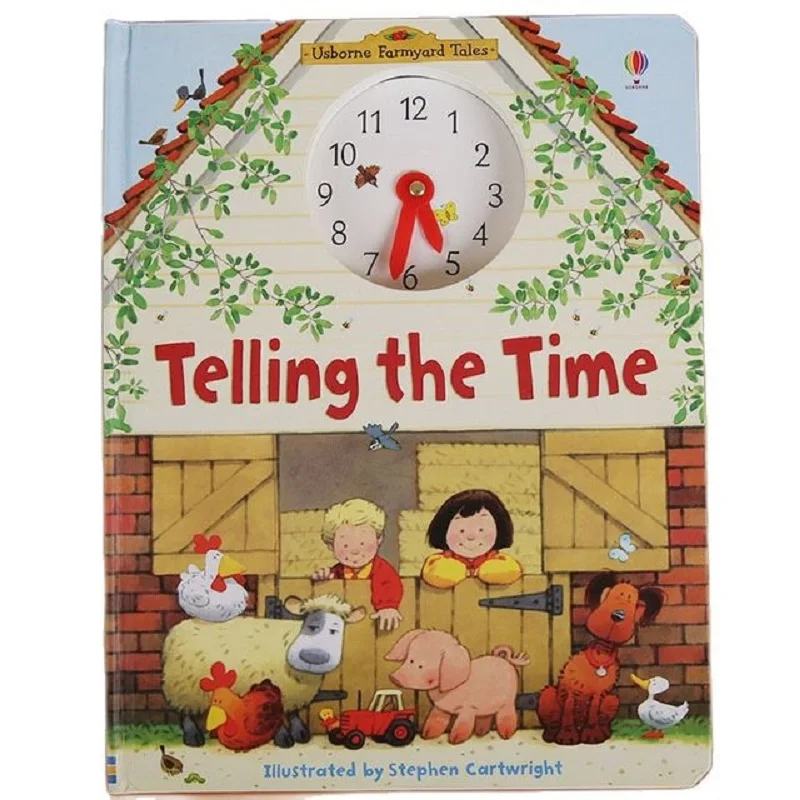 

Usborne Telling The Time 3D Image, английские детские раскладные книги, серия органов, очаровательная детская оригинальная образовательная книга