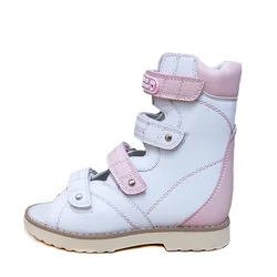 Summer Baby Orthopedic Shoes For Kids Leather High Top Clubfoot Sandals Ankle Support Flat Feet Footwear Size22-34