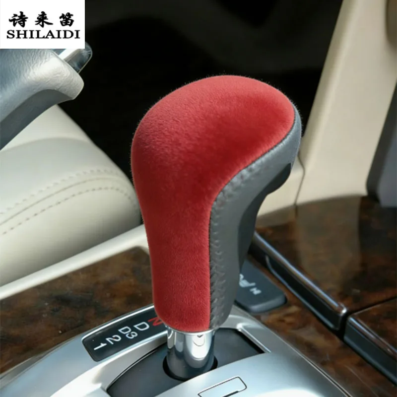 Suede leather Car Wrapping ABS For Honda Accord 8th 9th 9.5th 10th 11th Gen 2008-2025 Gear Shift Knob Head Armrest Cover Sticker