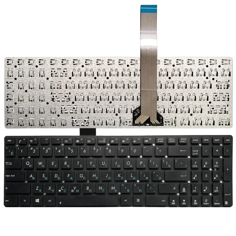 F+ NEW US/Russian Laptop Keyboard For Asus K55 K55A K55V K55VJ K55VM K55VD K55VS K55XI K55DE K55DR 0KNB0-6121RU00 NSK-WA001