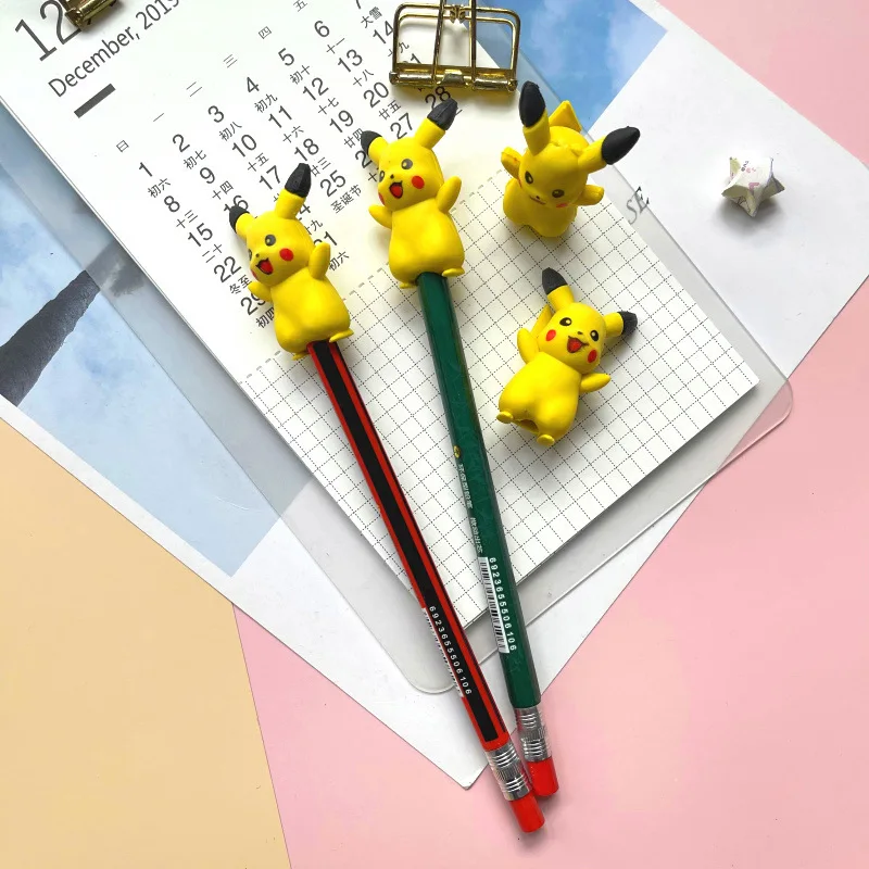 Pokemon gomma Cartoon Anime Figure Pikachu studente scuola forniture di cancelleria per bambino novità creativa gomme da cancellare giocattolo di