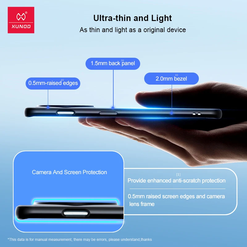 Xundd For OnePlus 12 11 ACE 2 Pro Case with Magnetic Holder Acrylic&TPU Back Ultra Transparent Camera Protection Cover For 1+ 12