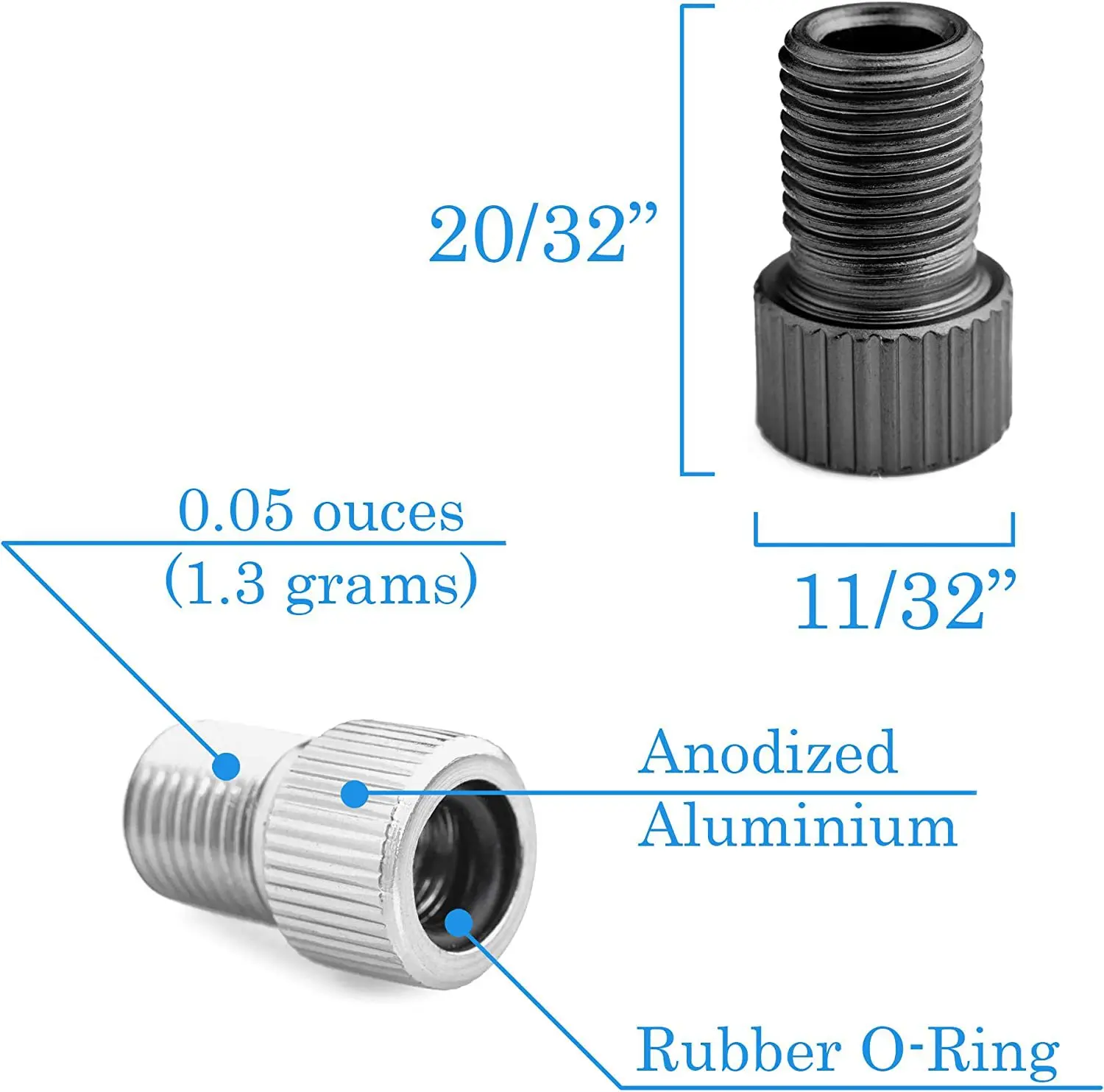 Fahrrad-Luftventil-Adapter-Set Fahrradventil-Set SV AV DV Fahrradpumpe – Detail 9