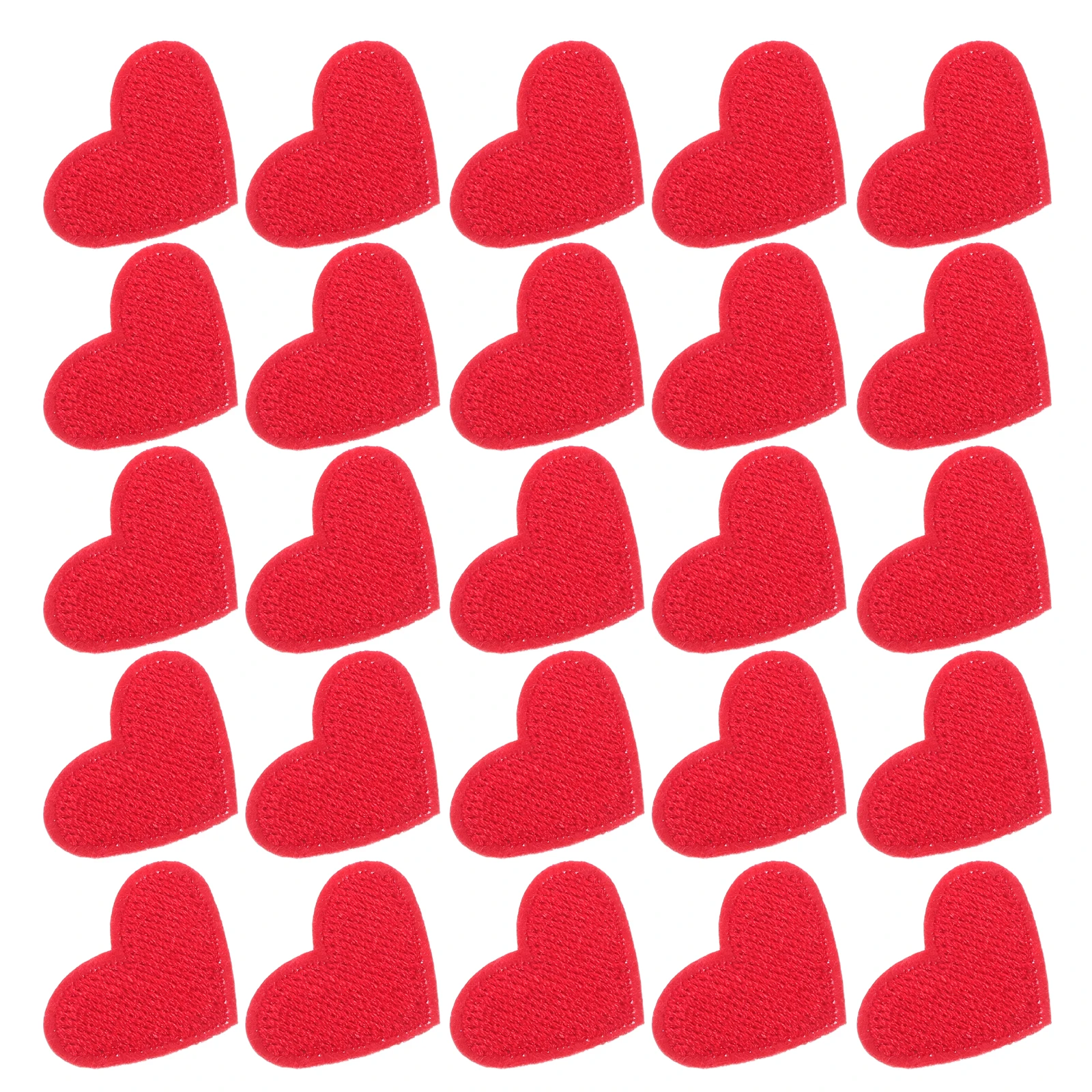 

50Pcs Heart Shaped Embroidery Appliques Iron on Sew on Patches for Jacket Jeans Bags DIY Sewing Repair Iron-on Heart Patches