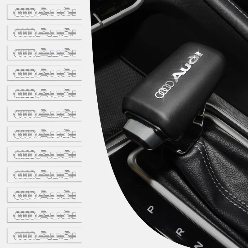 شعار معدني السيارات ديكور الشارات نافذة السيارة ممسحة ملصقات لأودي 8P B9 8V A5 A6 C7 RS RS3 RS4 RS5 RS6 RS7 A7 Q3 Q5 Q7 S3 S6 #1