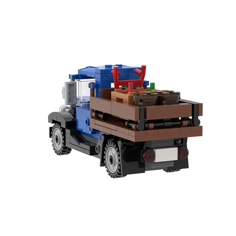 MOC-5823 Vintage Farm Truck Building Block Kit 1930s Delivery Truck Van Model Puzzle fai da te giocattoli per bambini regalo di compleanno 211 pezzi