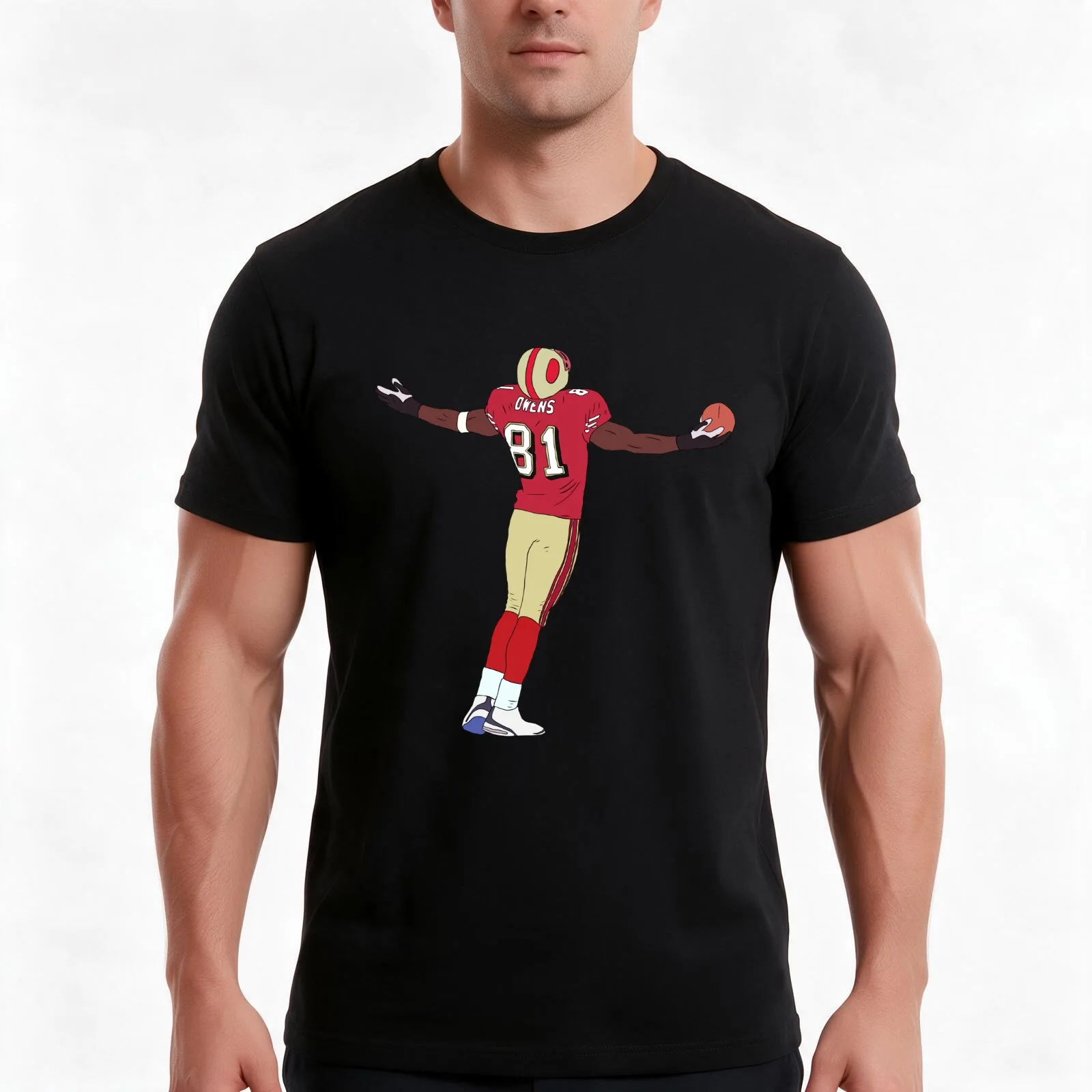 Terrell Owens Celebration T-Shirt Summer Casual Cotton Tee Oversized Streetwear Tops Vintage Graphic Print Unisex Men Women
