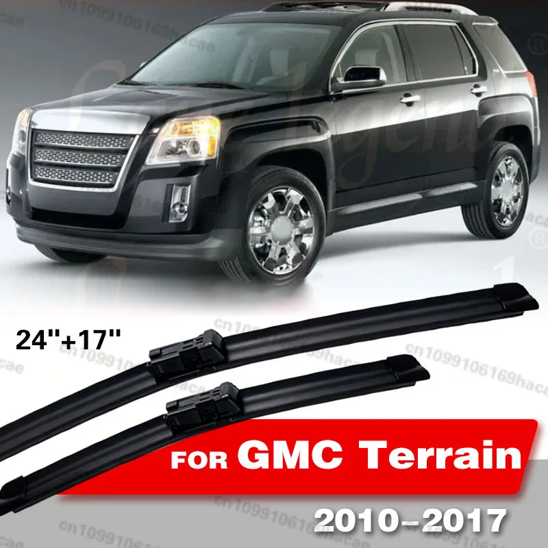 Para GMC Terrain 2010-2017 2011 2012 2013 Escobillas Limpiaparabrisas Delanteras para Parabrisas 24"+17" Accesorios para Coche