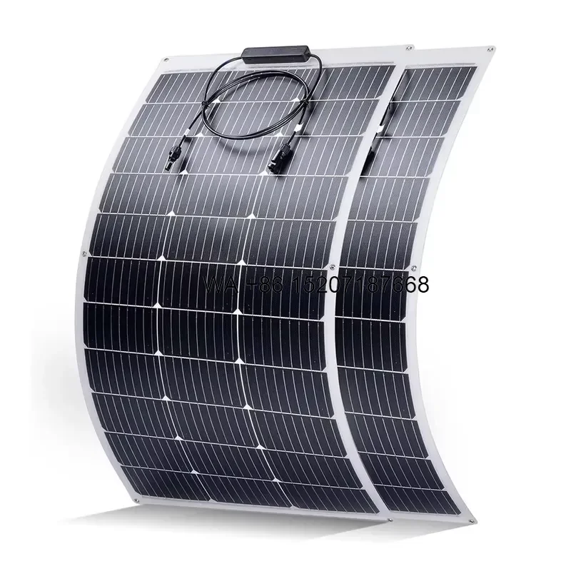 Wmwmnu High Quality Portable Lightweight Flexible 300W Monocrystalline Silicon Solar Panel Module with 30-90 Degree