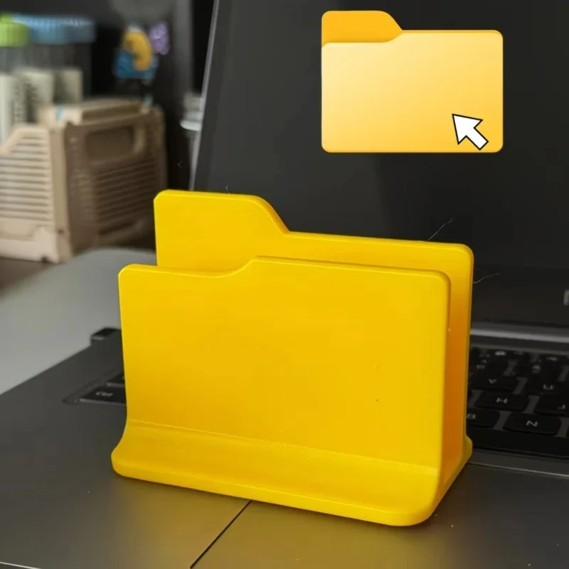 Windows Folder Theme Vertical Laptop Stand, Holder for Macbook, Surface, Laptops Up to 17Mm in Thickness