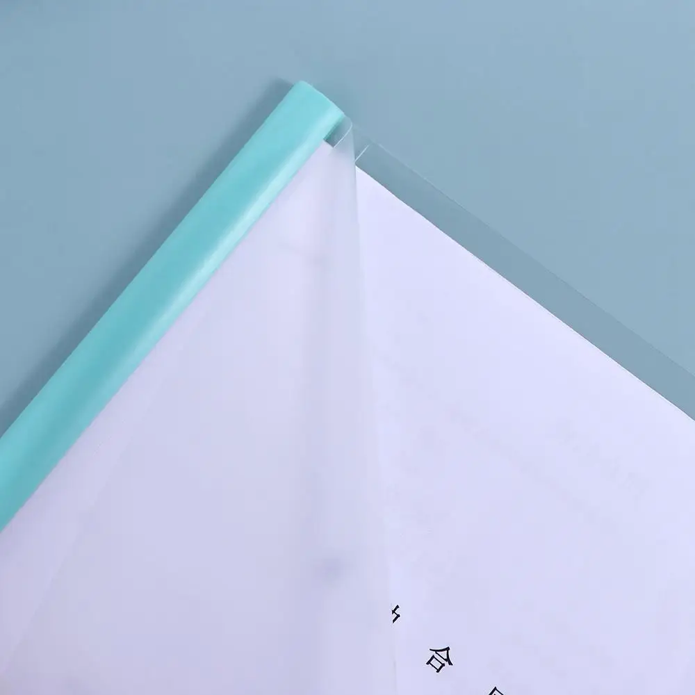 10 ピース/セットファイルクリップホルダー A4 ファイルフォルダークランプノートオーガナイザーハンドアカウントマカロン紙フォルダー透明防水