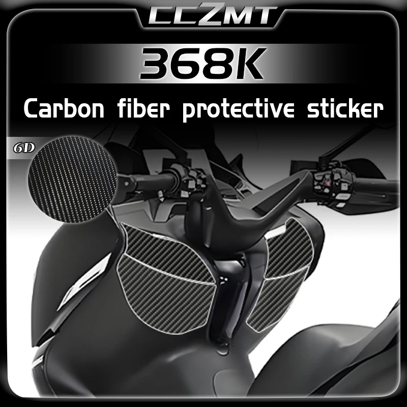 

For ZONTES 368-K 368 K 368 k 368k 2024 6D Carbon fiber fuel tank sticker body protection sticker film modification accessories