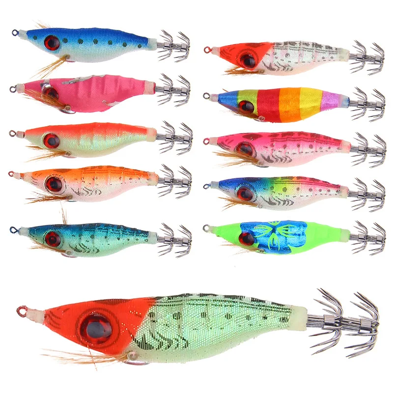 

1pcs 100mm 9.2g Topwater Fake Bait Shrimps Lures Far Throw Sink Octopus Lure Artificial Simulated Fishing Lure Bait Sea Fishing
