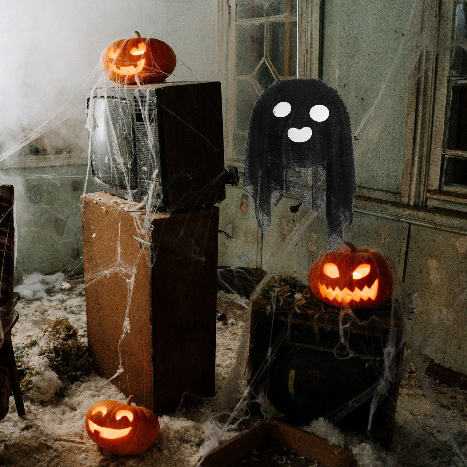 

1 set 1 Set Halloween Ghost Lantern Hanging Party Festival Diy Home Outdoor Tree Hanging Ghost Lantern