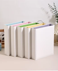 Binder A5 Kpop Photocard Collect Book Magnetic Buckle Large Capacity Card Holder Macaron PU Idol Photo Card Collection