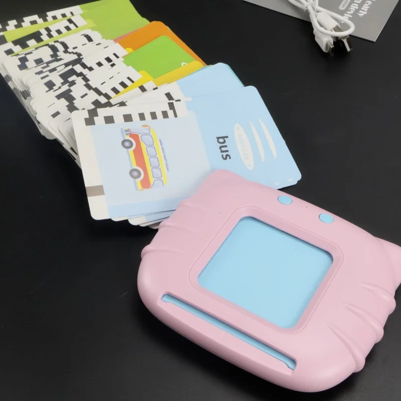 Vroeg onderwijs Flash Card Leren speelgoed Pratende Flashcards voor kinderen Voorschoolse Engelse elektronische audioboekmachine Cadeau