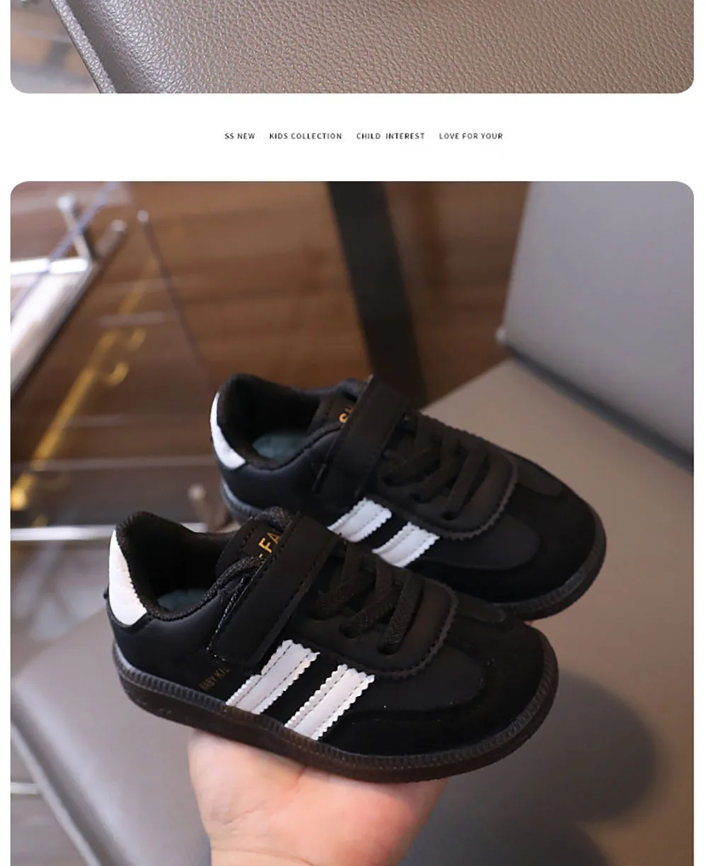 PU-Leder-Sportschuhe für Kinder, wasserdichte Mädchen-Turnschuhe mit weichen Sohlen, Ergonomie, rutschfeste Kleinkinderschuhe für Kinder – Detail 15