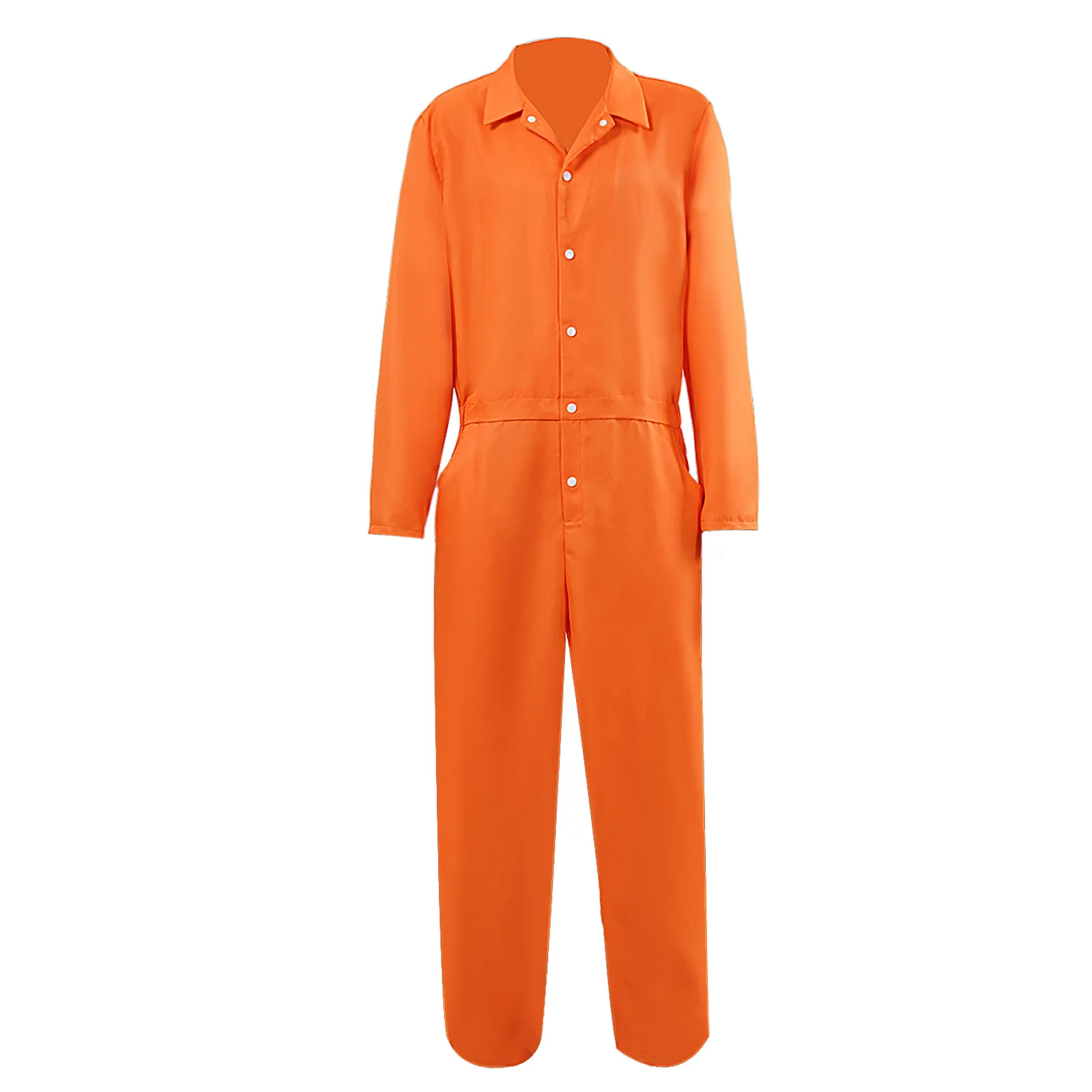 

Mens Costume Jumpsuit Halloween Cosplay Flight Jump Suit Unisex Men Women Prisoner for Halloween Party