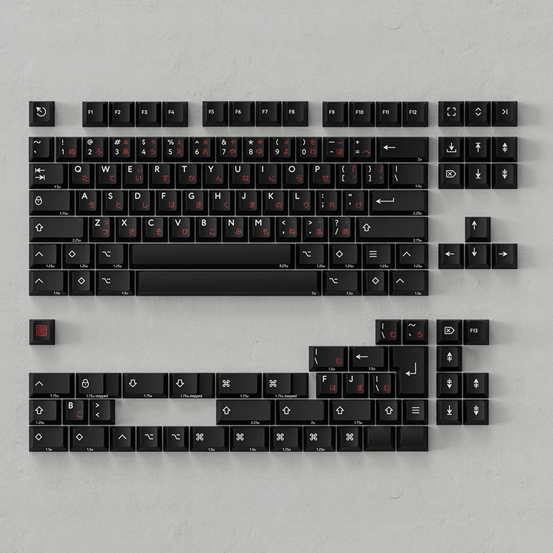 

Black and red Japanese customized mechanical keyboard pbt two-color three-color keycap TenZ magnetic axis keyboard of the same s