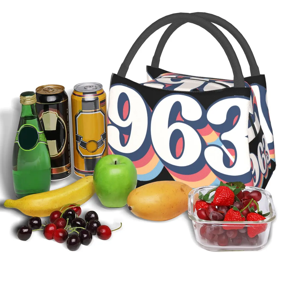 1963 Logo Portable insulation bag for Cooler Thermal Food Office Pinic Container