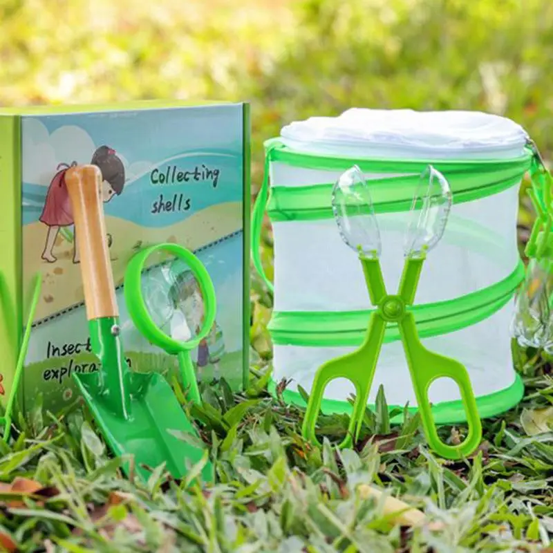مجموعة أدوات صيد الذباب للأطفال، أدوات استكشاف الطبيعة للأطفال، أدوات التقاط الذبابة للأولاد والبنات، حل التعلم المبكر، مجموعة مراقبة محمولة #4