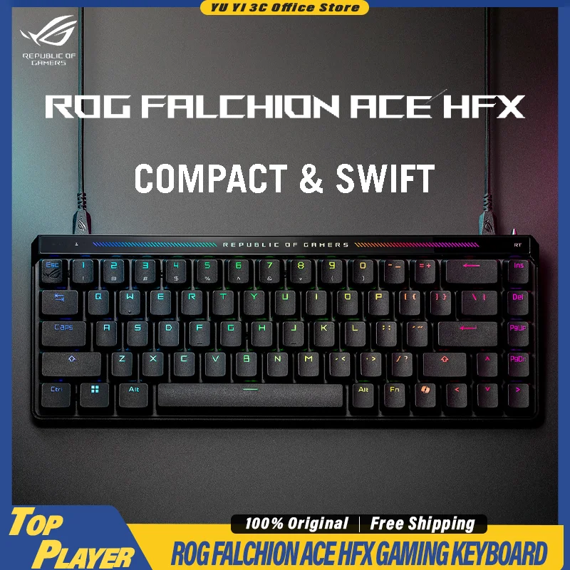 

Игровая клавиатура ROG Falchion Ace HFX, 0,1 мм, быстрый триггер, 8000 Гц, скорость отскакивания, ROG HFX, переключатель с эффектом Холла, 0,125 мс, низкая задержка, SOCD