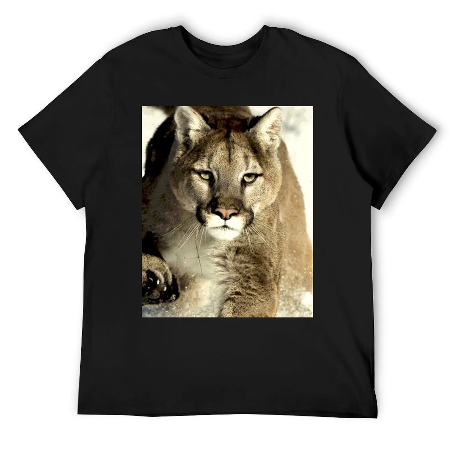 

COUGAR T-Shirt new edition hippie clothes blanks Man t-shirt mens white t shirts