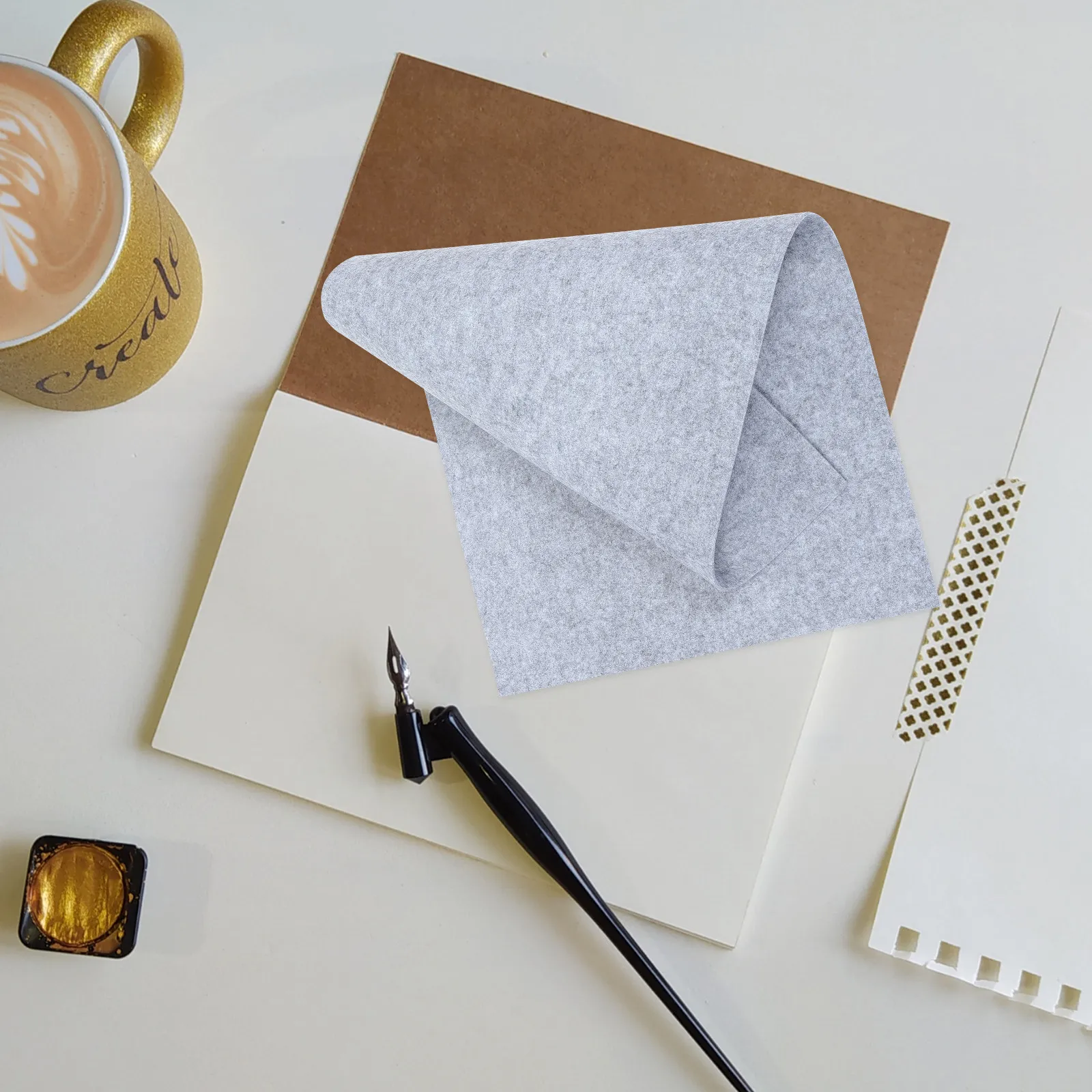 

1 шт. войлочный коврик для письма, прочный, не деформируемый материал, легко переносить, профессиональный настольный коврик для дома, офиса, учебы