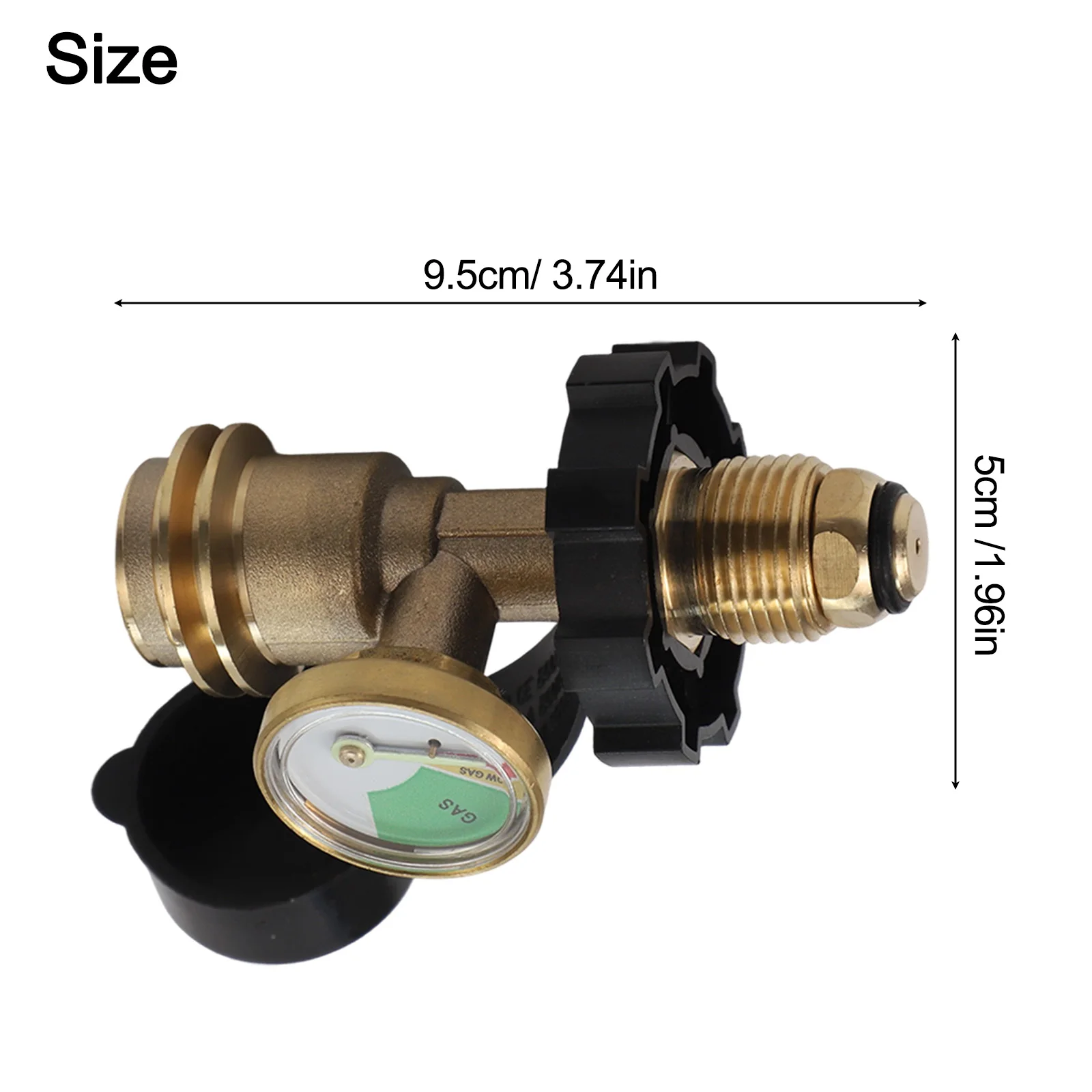 For Camping Stoves Pressure Gauge Gas Tank Connector Cooking Experiences 95*50mm 3.74*1.96in Compatible With Type 1