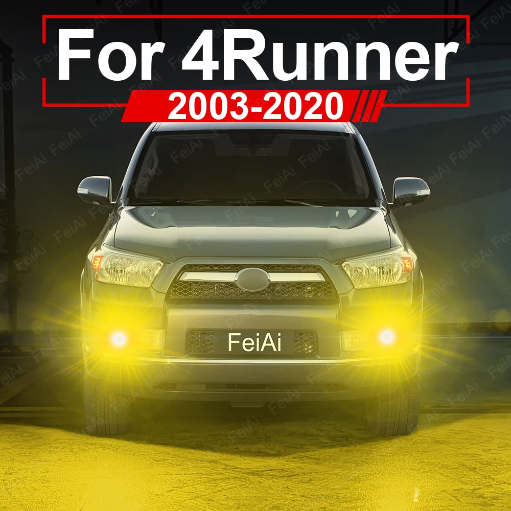 LED Front Fog Lights For Toyota 4Runner 4th 5th Gen 2003-2020 2007 2008 2009 2010 2012 2013 2014 2015 2016 2017 2018 Accessories