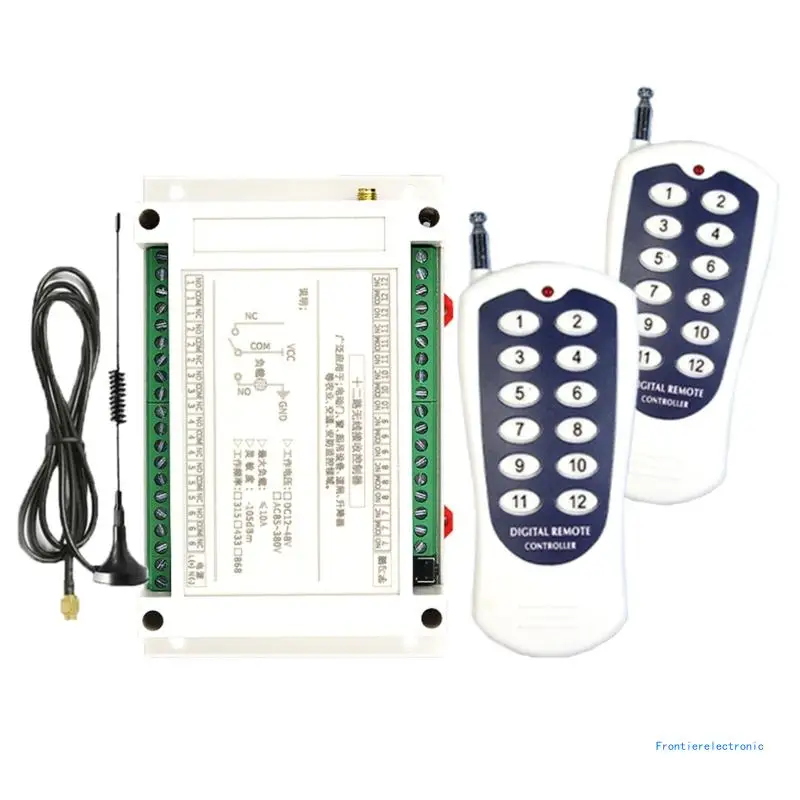 

DC12V 24V переключатели дистанционного управления 12-канальные универсальные мгновенные переключатели дистанционного управления