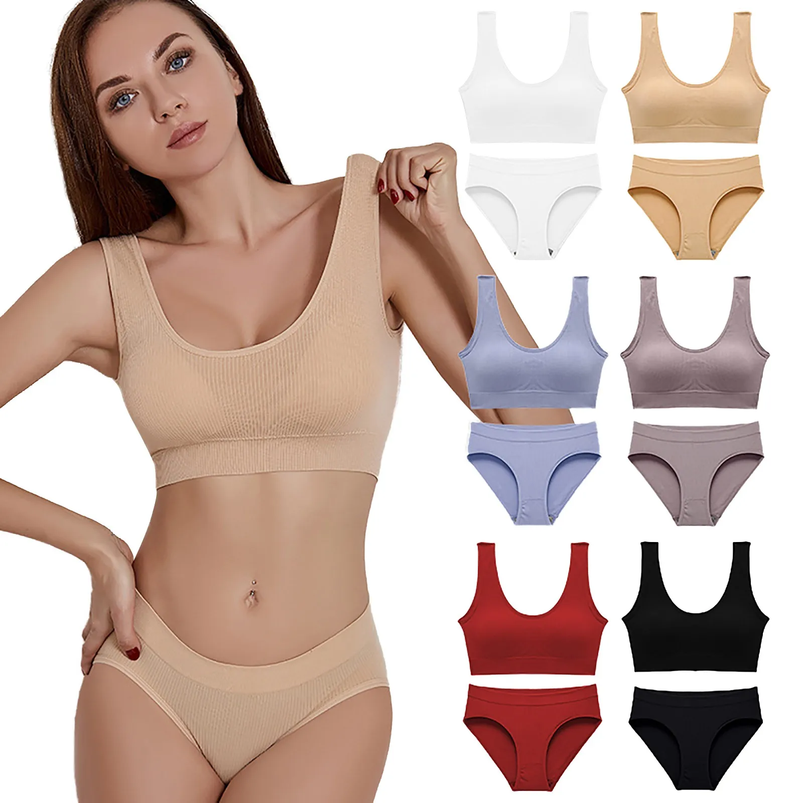 Women Sports Yoga Bra Single layer Bralette Without pad Fitness Underwear Wireless bra vest Top no sponge insert pad Brassiere