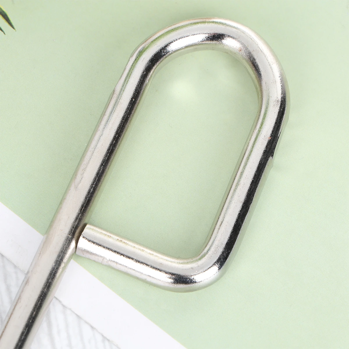 

Thicken Stainless Steel Crucible Beaker Tongs Semicircle Experiment Accessory for Kitchen (Silver)