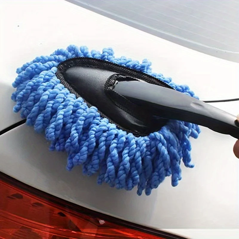 2pcs Convenient and Practical Car Wax Mop Dust Collector Duster Cleaning Mop Car Wash Wax Brush Cleaning Tools and Supplies