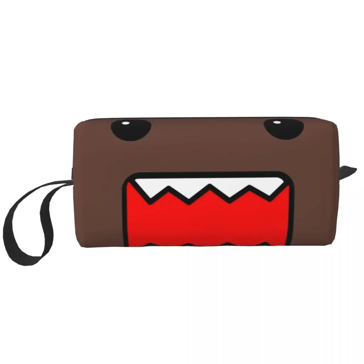 Domo Kun Face Anime حقيبة مستحضرات تجميل للنساء ، حقائب مكياج للسفر ، حقيبة أدوات الزينة المقاومة للماء ، حقيبة منظم