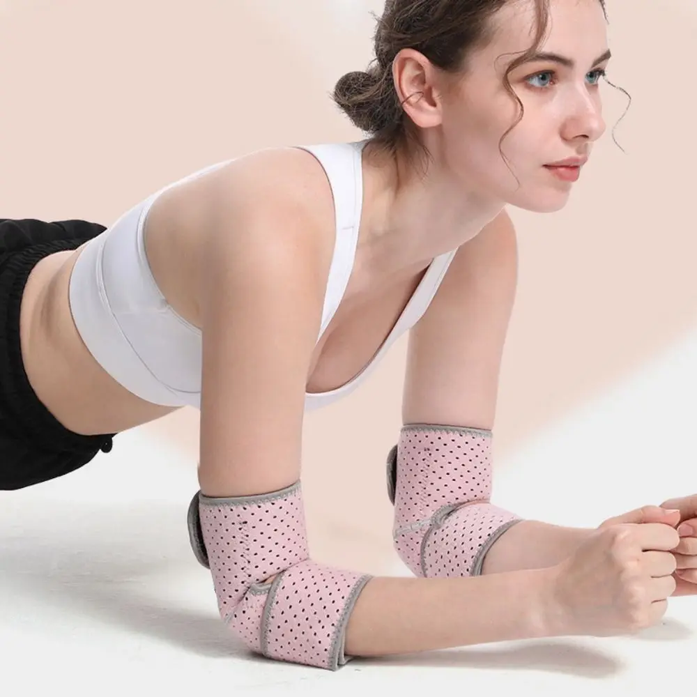 Double Strap Elbow Forearm Sleeves Adjustable Breathable Elbow Forearm Crashproof Pads Anti-slip Compression Fixed