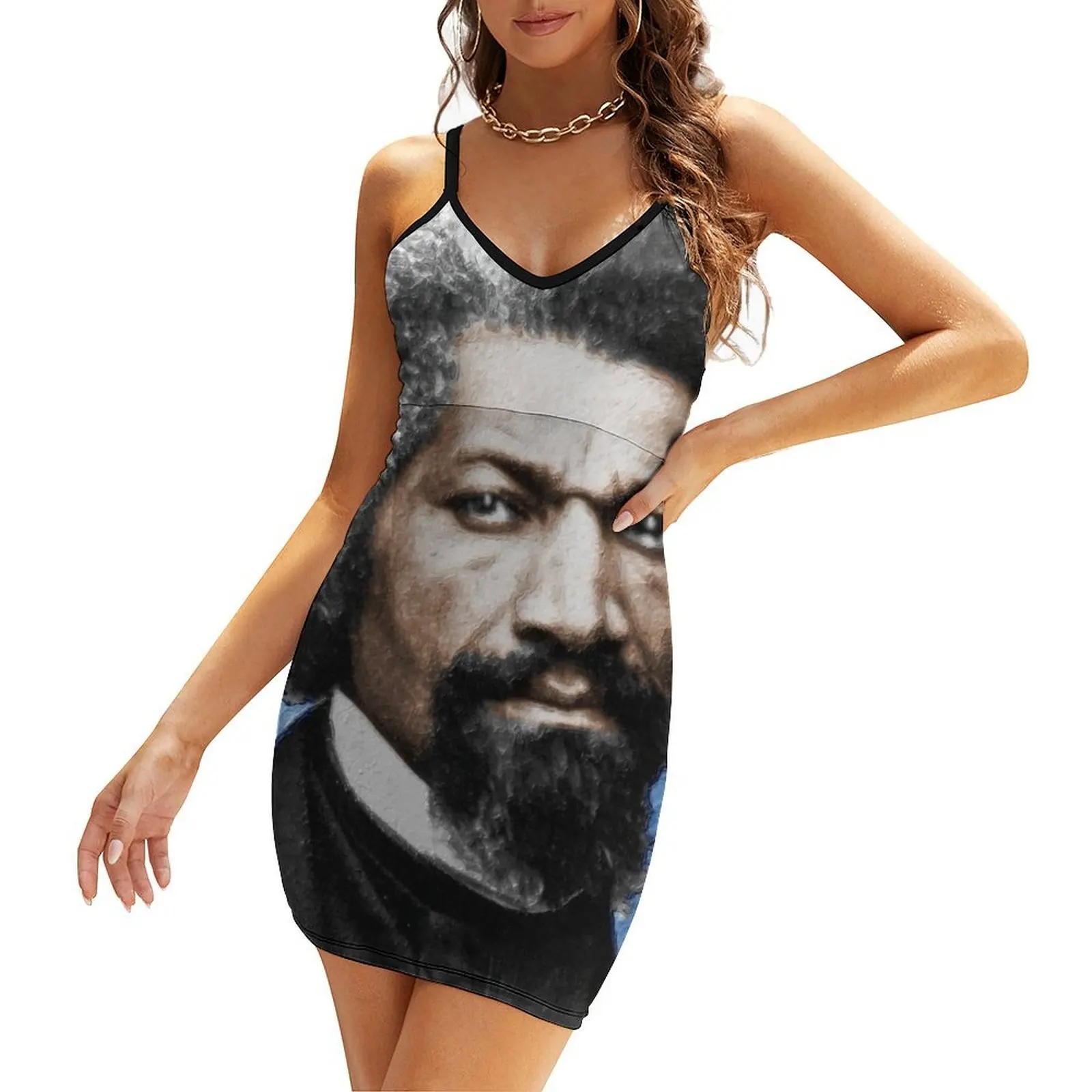

Frederick Douglass Painting In Color Black Lives Matter Sling Dress women dresses bandage dress women's fashion dresses