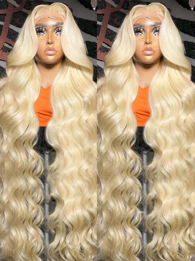 

30 40Inch 613 Honey Blonde Body Wave 13x6 Hd Lace Front Wig Brazilian Transparent Colored Lace Frontal Huamn Hair Wigs For Women