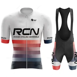 Rvouei Summer Men's Clothing Cycling Shorts Mtb Cycle Jersey Complete Male Uniform Road Jacket Pants Gel Bicycle Suit Sports Set