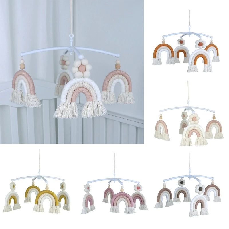 

Hanging Pendent Rainbow Macrame Pendant Musical Hanging Toy for Room Decoration Dropshipping