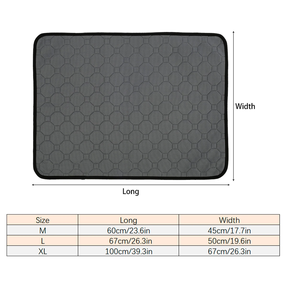 وسادة بول كلب قابلة للغسل مانعة الانزلاق ، وسادة تدريب جرو ، قماش BK ، قطن فوق صوتي ، امتصاص بول جيد ، ملحق كلب ، S ، M ، L ، XL