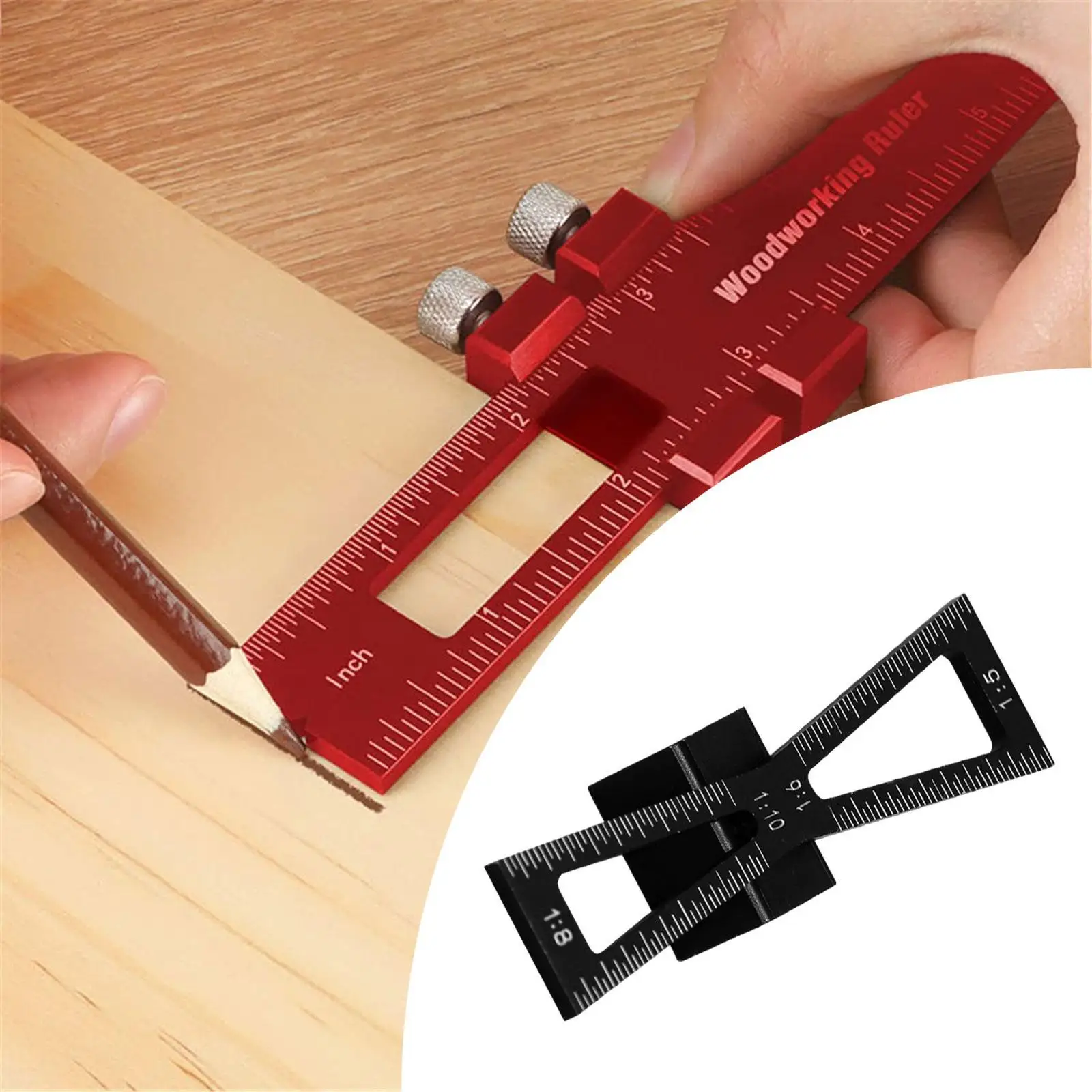 Маркер «ласточкин хвост» для резки ручного инструмента из алюминиевого сплава, приспособление для маркировки «ласточкин хвост» для поделок, маркировка из пробковой твердой древесины, деревянные соединения «сделай сам»