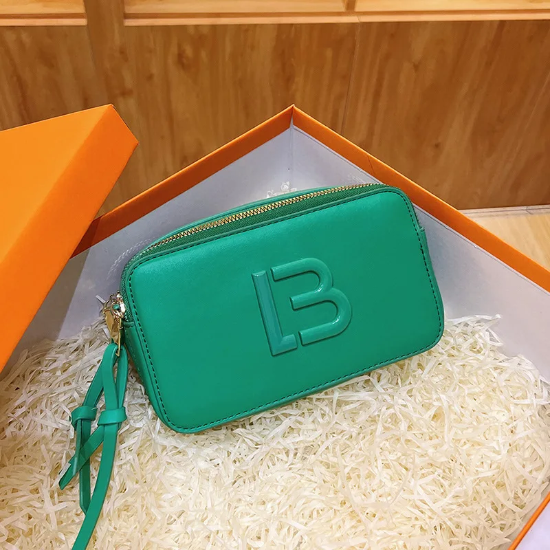 New Korean Style Square Bag - Crossbody/Shoulder Adjustable Strap, Small Camera Purse for Women, Trendy Color Block Casual Bag