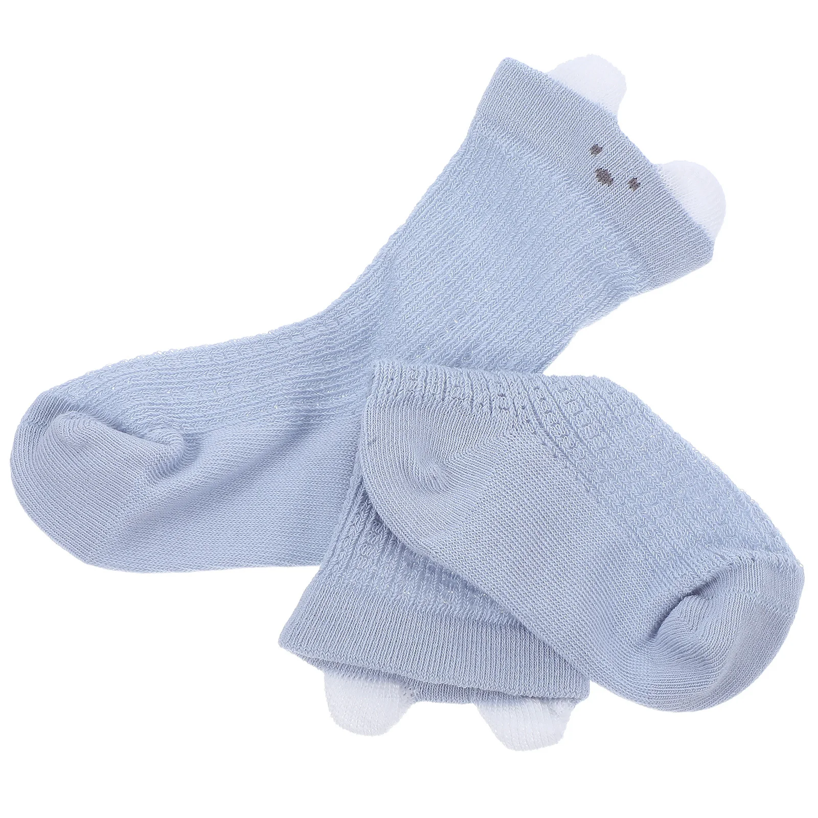 

1Pair Newborn Baby Socks Breathable Mesh Mid-Calf Thin Cotton Lightweight Toddler Unisex Infant Socks 4-12 Months