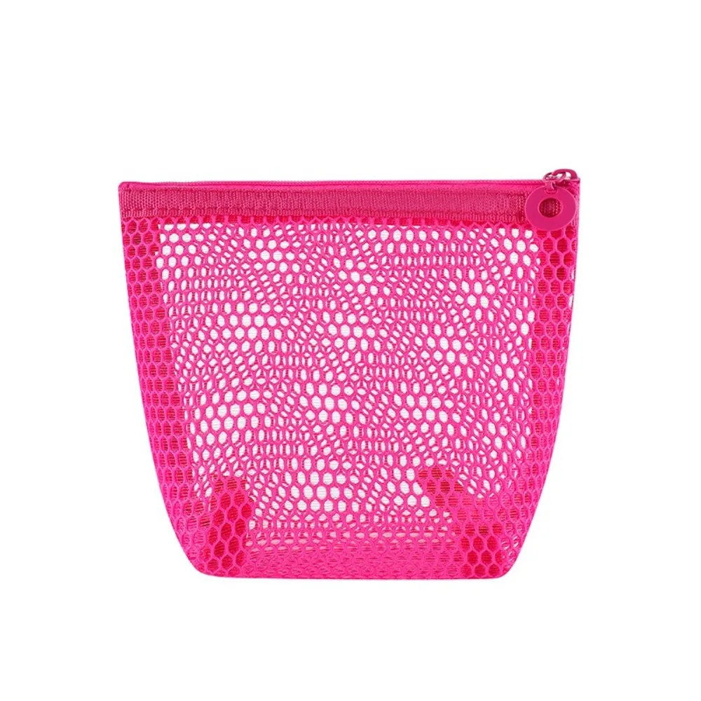 New Mesh Cosmetic Bag Portable Transparent Mini Wallet Pouch Mini Lipstick Key Storage Pouch Travel