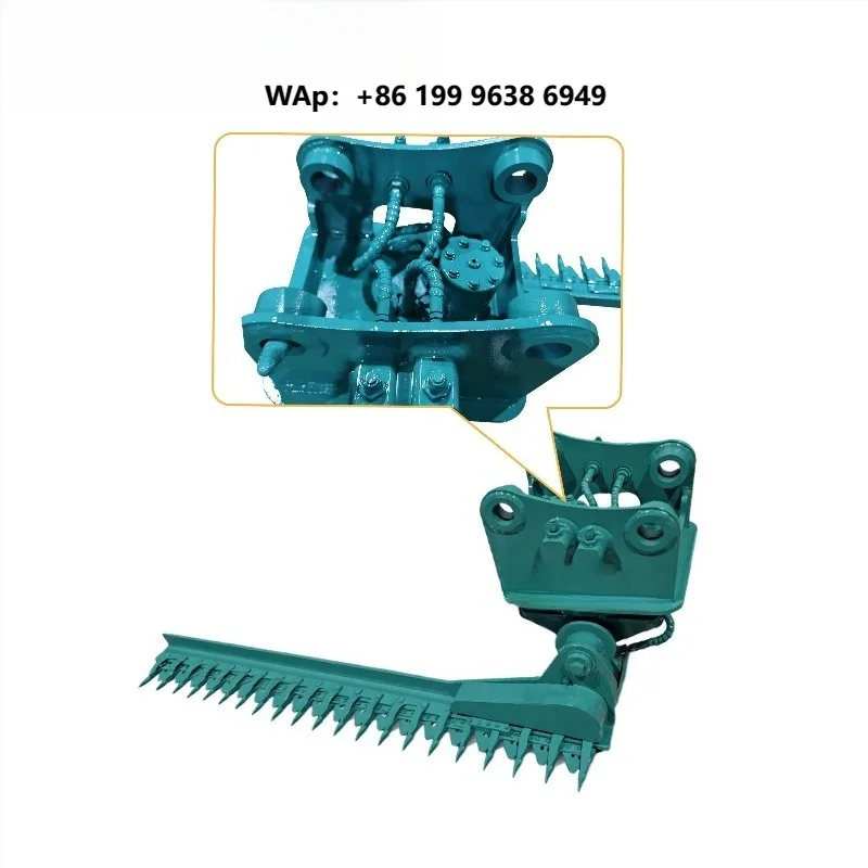 Professional Manufacturer Excavator Accessory Hydraulic Hedge Cutter Durable Excavator Hedge Trimmer for Landscaping